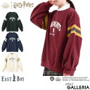 イーストボーイ ハリー ポッター ホグワーツ トレーナー EAST BOY Harry Potter HOGWARTS トップス スウェット 長そで グリフィンドール ハッフルパフ レイブンクロー スリザリン レディース 3312402