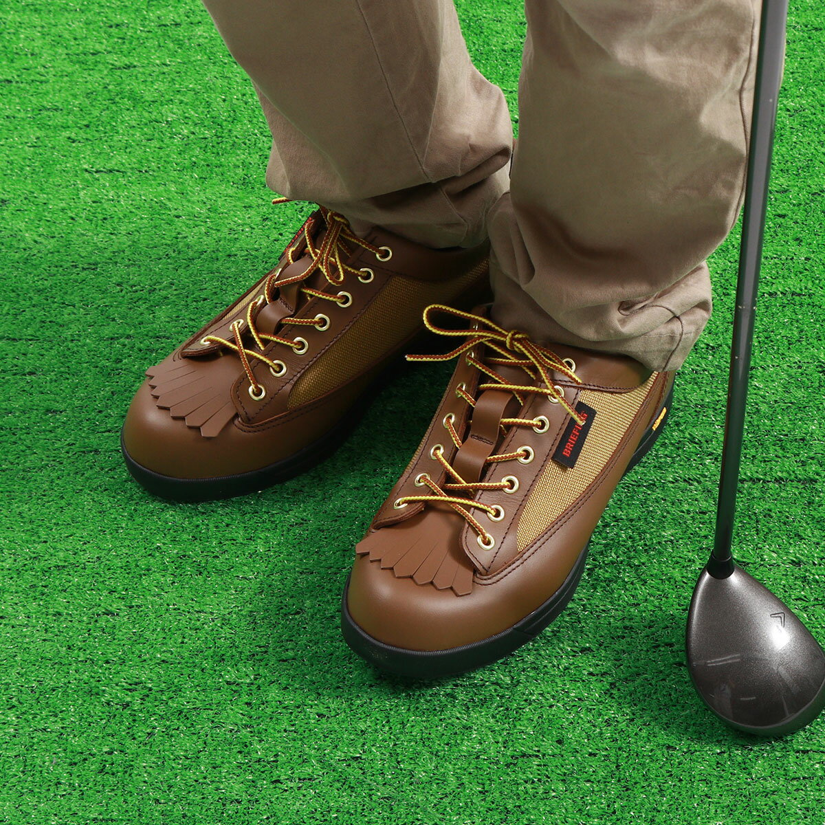 ノベルティ付 【日本正規品】 ブリーフィング ゴルフ シューズ BRIEFING GOLF DANNER LT GOLF LEATHER ダナー ゴルフシューズ レザー 牛革 本革 靴 スパイクレス 防水 コラボ 日本製 メンズ BRG231M97