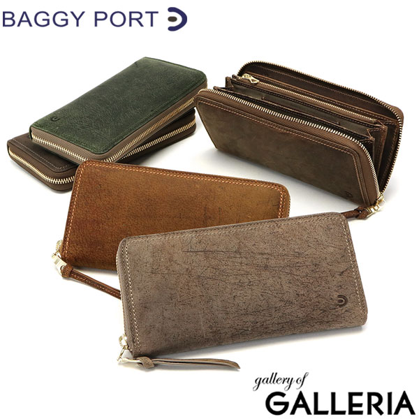 【最大49倍 1/25限定】 ノベルティ付 バギーポート 財布 BAGGY PORT ラウンド束入れ 長財布 ラウンドファスナー KUDU LEATHER クーズーレザー 小銭入れ 革 大容量 メンズ レディース ZKM-900