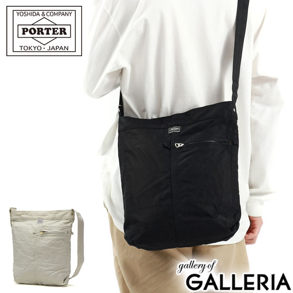 楽天ギャレリア Bag＆Luggageポーター マイル ショルダーバッグ 754-15114 吉田カバン PORTER MILE SHOULDER BAG メンズ レディース ブランド 小さめ 軽量 40代 50代 60代 ナイロン コットン B5 斜めがけバッグ かっこいい 縦型 日本製 軽い ショルダー