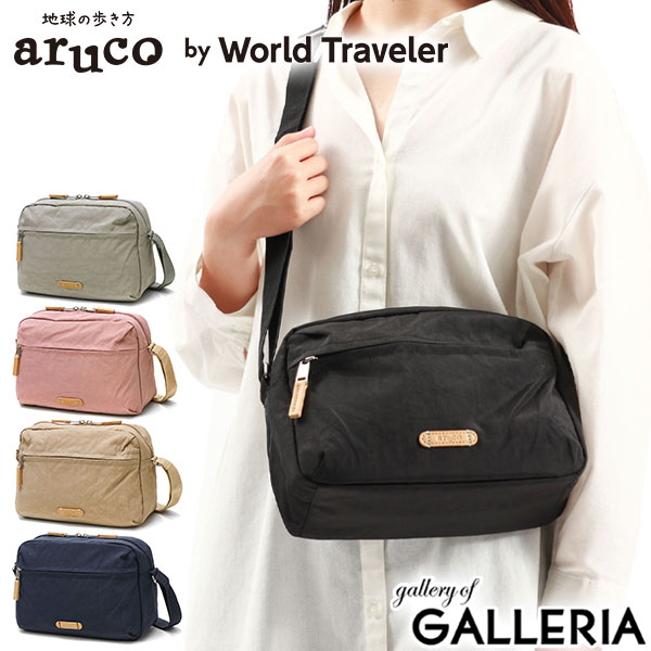 【最大41倍 9/15限定】 ワールドトラベラー ショルダーバッグ レディース ブランド 軽量 World Traveler エース 斜めがけ 大人 ナイロン A5 ミニショルダーバッグ かわいい 小さめ 斜めがけバッグ 軽い 斜め掛け 使いやすい aruco by WT マイラ 17462のサムネイル