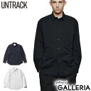 【最大39倍 4/20限定】【セール30%OFF】 ノベルティ付 アントラック シャツ ワイシャツ メンズ 長袖 UNTRACK ブランド ノーカラー 白 撥水 ストレッチ UT-A3 Flex Shirts Regular 60078