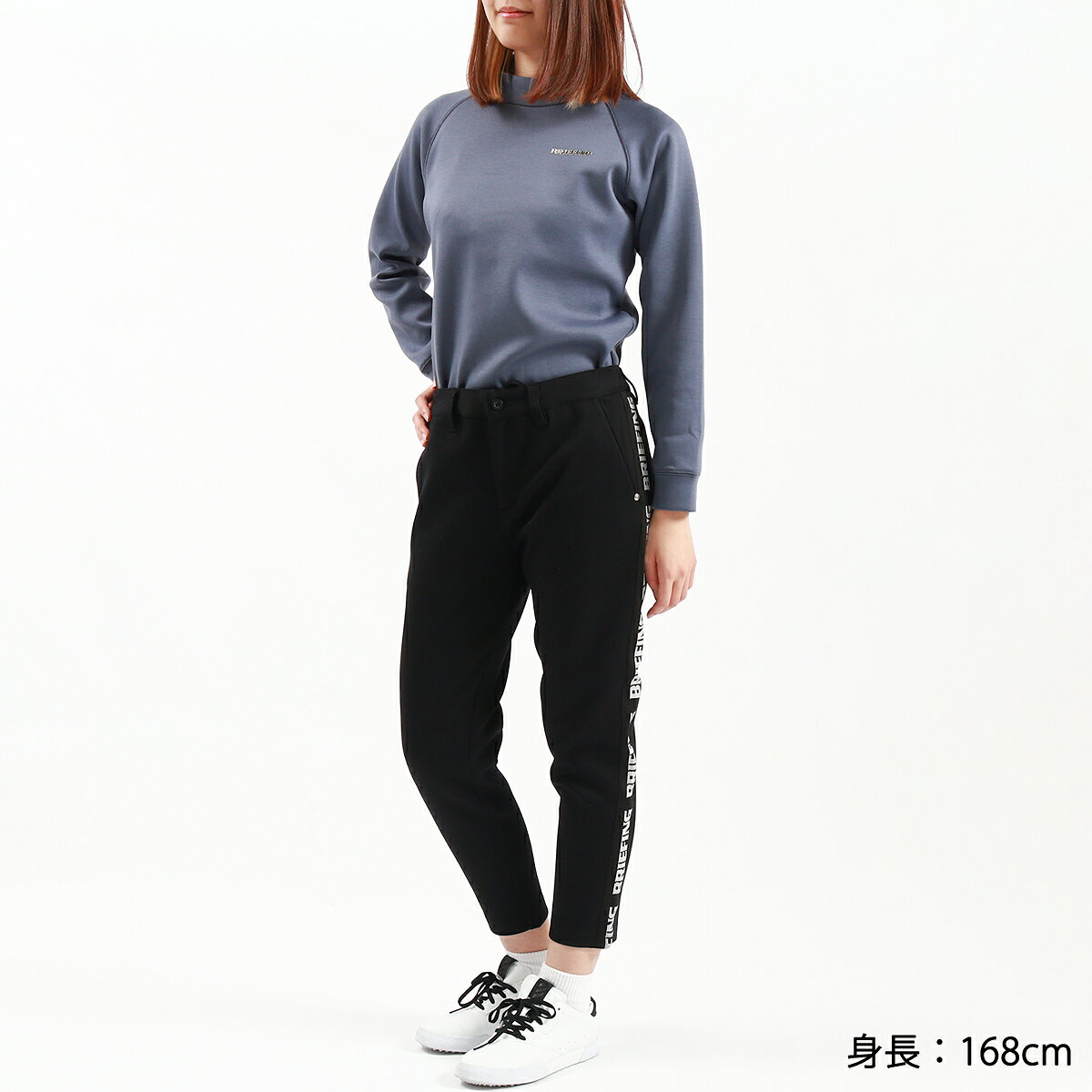 【最大32倍 16日2時迄】【セール30%OFF】【日本正規品】 ブリーフィング ゴルフ パンツ レディース BRIEFING GOLF 秋冬 ゴルフウェア ゴルフパンツ ウェア ズボン ストレッチ スリム 伸縮 WOMENS WARM SIDE LOGO LINE SLIM PANTS BRG233W51
