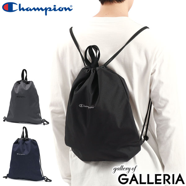 楽天ギャレリア Bag＆Luggage【最大27倍 5/20限定】 チャンピオン ナップサック ネイビー おしゃれ スポーツ Champion リュック メンズ レディース キッズ 男の子 女の子 巾着 小学生 高校生 中学生 子供 大人 軽量 体育着袋 A4 B4 グローリー 68201