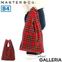 【土日限定 最大41倍】 マスターアンドコー トートバッグ メンズ レディース 大きめ 大容量 A4 B4 ブランド MASTER&Co. 縦型 カジュアル 軽量 軽い かわいい 通学 旅行 トート バッグ エコバッグ 折りたたみ おしゃれ TARTAN CHECK ECOBAG M MC1391