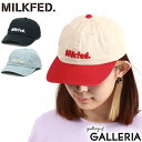 【最大39倍 27日9:59迄】 ミルクフェド キャップ レディース MILKFED. ネイビー 帽子 春 夏 秋 冬 ベースボールキャップ クラシック レトロ おしゃれ かわいい 6パネル コットン アジャスター ロゴ 刺繍 手洗い可 浅め TWILL LOGO CAP 103241051002