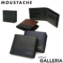 ムスタッシュ 二つ折り財布 メンズ ブランド MOUSTACHE 財布 小銭入れあり 小銭入れ 本革 革 レザー 牛革 大人 上品 シンプル かっこいい カジュ...