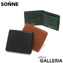 ゾンネ 財布 メンズ 二つ折り ブランド SONNE コンパクト 本革 革 羊革 レザー おしゃれ シンプル かっこいい 上品 大人 折り財布 カード入れ 小銭...