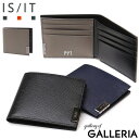 ノベルティ付 IS/IT 二つ折り財布 メンズ ブランド イズイット 財布 小銭入れなし カード 二つ折り ミニウォレット コンパクト 牛革 おしゃれ シンプル...