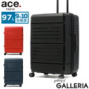 ノベルティ付 【正規品】 エーストーキョー スーツケース Lサイズ ace.TOKYO キャリーケース 旅行 出張 ファスナー 大型 大きめ 軽量 おしゃれ TSAロック 双輪 ポーチ付き 9〜10泊 1週間 長期 97L ACE タクティシティー 05693(4)