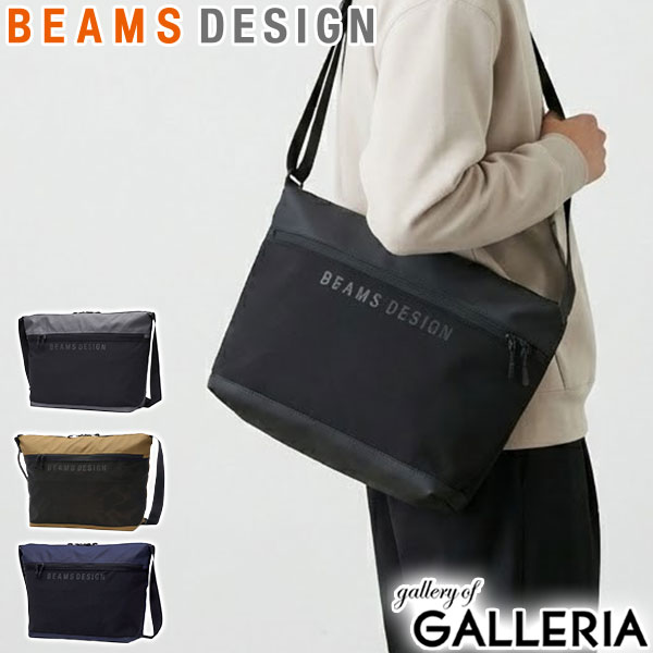 [Up to 55x points, limited time offer until May 15th] [Authorized Retailer] BEAMS DESIGN Shoulder Bag for Men and Women, Crossbody Bag, Nylon, BEAMS DESIGN Bag, Crossbody, Large, Brand, Lightweight, Shoulder Bag, Horizontal, A4/B4, 17L, Large Capacity, ELASTIC MESH BMMH0BSA