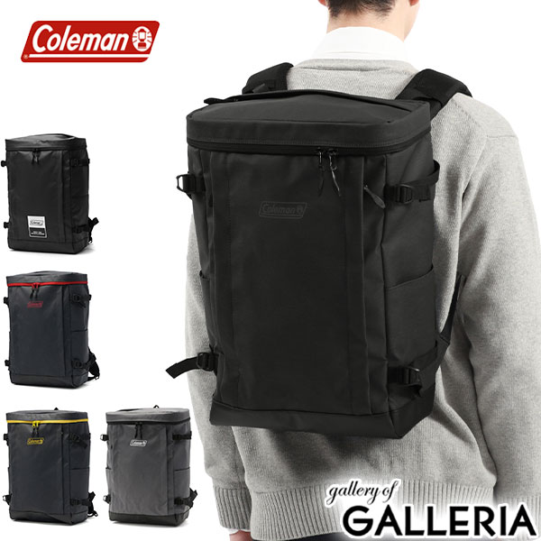 ノベルティ付 【公認販売店】 コールマン リュック メンズ レディース バックパック 大容量 Coleman ブランド カジュアル リュックサック スクエア 通学 部活 A4 B4 30L 防水 PC収納 ファスナー おしゃれ スクール シールド30