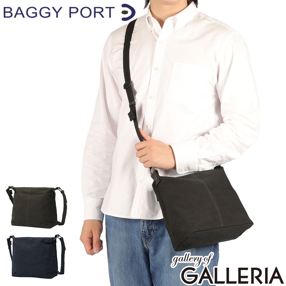 【最大68倍 6/10限定】 ノベルティ付 バギーポート ショルダーバッグ メンズ レディース ブランド BAGGY PORT バッグ 斜めがけ 小さめ 横型 軽量 軽い ミニショルダー 帆布 A5 日本製 黒さび染め KUROSABI ミニショルダーバッグ GRN9604