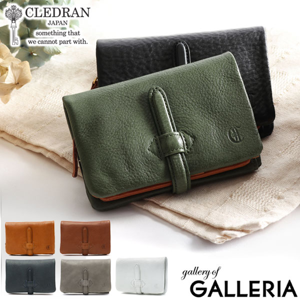 【最大48倍 5/15限定】 ノベルティ付 クレドラン 財布 CLEDRAN 二つ折り財布 小銭入れ ADORE WALLET M アドレ 二つ折り 小さめ 本革 レディース S-6218