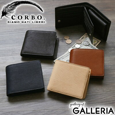 【最大39倍 16日2時迄】 Wノベルティ付 コルボ CORBO 財布 コルボ 二つ折り財布 GOAT ゴート メンズ 革 レザー corbo. 1LJ-1301