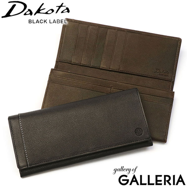 ダコタ 長財布（メンズ） キーホルダー&ノベルティ付 ダコタブラックレーベル 長財布 Dakota BLACK LABEL リバー4 財布 二つ折り 本革 薄い 軽量 小銭入れあり ビジネス メンズ 0620705