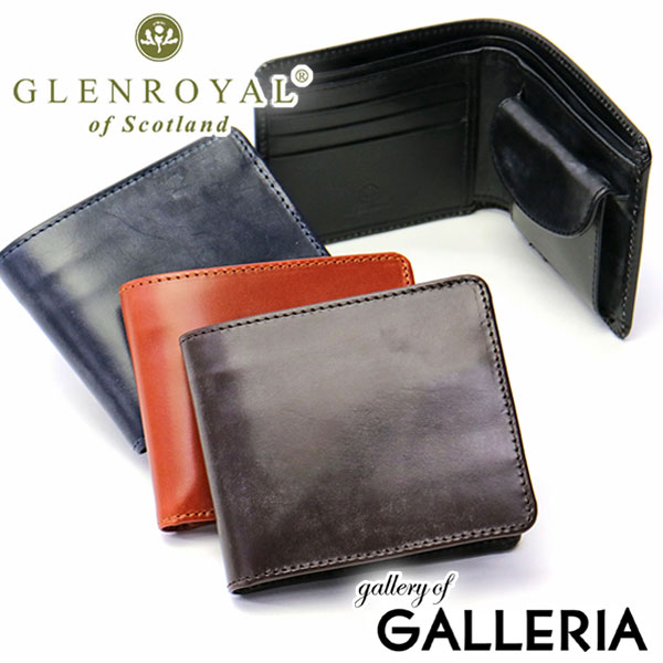 グレンロイヤル 財布（メンズ） ノベルティ付 【正規品3カ月保証】 グレンロイヤル 財布 GLENROYAL HIP WALLET WITH DIVIDER 二つ折り メンズ レディース レザー 革 03-6171