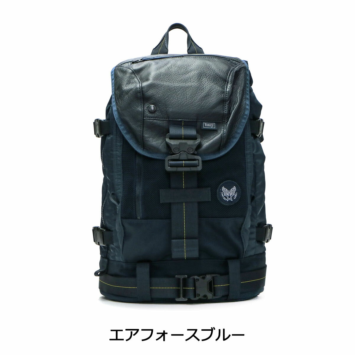 【最大36倍 5/20限定】 ハーヴェストレーベル バックパック HARVEST LABEL CUSTOM カスタム RUCKPACK リュックサック ミリタリー ハーベストレーベル 大容量 PC収納 かぶせ 通勤 通学 日本製 メンズ HC-0107 3