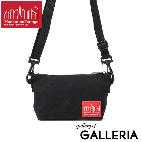 Manhattan Portage(マンハッタンポーテージ) ショルダーバッグ美品  - 黒 刺繍/斜めがけ/ミニバッグ Manhattan Portage（マンハッタンポーテージ） ショルダーバッグ 限定