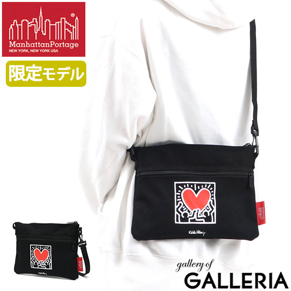 【エントリー&楽天カード最大24倍 10/30限定】【500円OFFクーポン】 無料ラッピング 【日本正規品】 マンハッタンポーテージ ショルダーバッグ Manhattan Portage Harlem Bag Keith Haring キースへリング サコッシュ 斜めがけ 小さめ 限定 MP1084CVLKH21