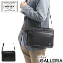 ブランド革ショルダーバッグ（メンズ） ポーター アメイズ ショルダーバッグ 022-03790 吉田カバン PORTER AMAZE SHOULDER BAG(L) メンズ A5 小さめ ブランド かっこいい 斜めがけ 本革 革 おしゃれ 軽い 黒 日本製