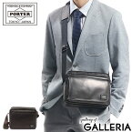 ポーター アメイズ ショルダーバッグ 022-03791 吉田カバン PORTER AMAZE SHOULDER BAG(S) メンズ A5 斜め掛け ブランド 小さめ 本革 革 おしゃれ 大人 軽い 軽量 日本製 バッグ 黒 ビジネス