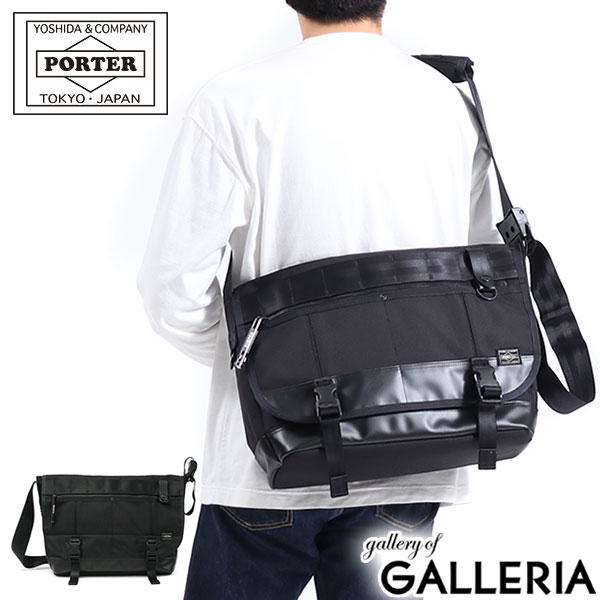 ポーター ヒート メッセンジャーバッグ(L) 703-07967 ショルダーバッグ 吉田カバン PORTER HEAT MESSENGERBAG(L) メンズ 大容量 ブランド 大きめ ナイロン 斜めがけ 斜めがけバッグ 40代 50代 60代 かっこいい B4 A4 日本製 ショルダー バッグ