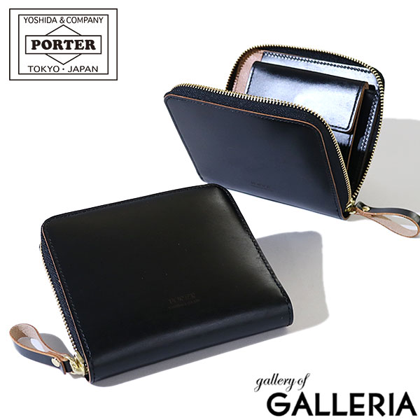 ポーター 革小銭入れ メンズ ポーター フィルム ウォレット 187-01348 財布 二つ折り財布 吉田カバン PORTER FILM メンズ レディース 小銭入れあり 革 本革 ブランド ラウンドファスナー 二つ折り レザー 大人 プレゼント 日本製 女性 男性