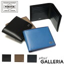 ポーター 二つ折り財布（メンズ） ポーター プリュム ウォレット 179-03872 吉田カバン PORTER PLUME WALLET 二つ折り財布 二つ折り 財布 小銭入れなし ブランド 小さい 本革 薄い レディース 黒 カード 日本製