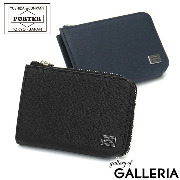 ポーター ポーター カレント コイン ＆ パスケース 052-02212 吉田カバン PORTER CURRENT COIN & PASS CASE パスケース 定期入れ 小銭入れ レディース 本革 ブランド リール付き キーケース 革 小さい 薄い 黒 日本製