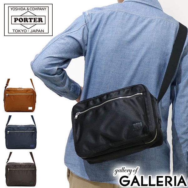 ポーター ショルダーバッグ メンズ ポーター リフト ショルダーバッグ 822-07566 吉田カバン PORTER LIFT SHOULDER BAG メンズ レディース ブランド 斜めがけ 40代 50代 60代 ナイロン 軽量 大人 日本製 斜めがけバッグ 軽い ショルダー ファスナー タブレット収納