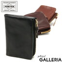 ポーター 革二つ折り財布 メンズ ポーター ソーク ウォレット 101-06003 吉田カバン PORTER SOAK WALLET 二つ折り財布 二つ折り 財布 小銭入れあり ブランド 小さい L字ファスナー 本革 薄い メンズ レディース 黒 日本製