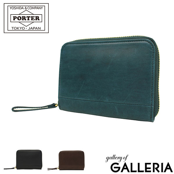 PORTER 二つ折り財布（メンズ） ポーター ワイズ ウォレット 341-01319 二つ折り財布 吉田カバン PORTER WISE メンズ レディース 小銭入れあり BOX型小銭入れ 革 本革 レザー ラウンドファスナー 日本製 ブランド 小銭取り出しやすい 使いやすい 財布 馬革