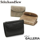 【土日限定 最大43倍】 ステッチアンドソー 財布 StitchandSew 牛蝋引き 三つ折り財布 コンパクト 本革 革 ウォレット ミニ財布 三つ折り レデ...