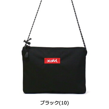 【楽天カードで20倍 | 1/30限定】エックスガール サコッシュ X-girl ショルダーバッグ BOX LOGO SACOCHE ショルダー ロゴ レディース 斜めがけ コンパクト ボックスロゴ 05175060