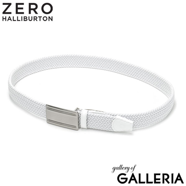  ゼロハリバートンゴルフ ベルト ZERO HALLIBURTON GOLF Golf Belt Buckel Mesh Belt バックルメッシュベルト バックル ホワイト 伸縮 ゴルフ スポーツ ゼロハリ 日本製 メンズ 82192