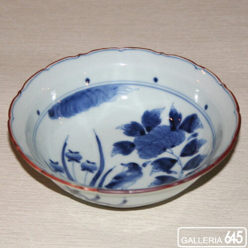 Arita Ware - 花鳥文輪花向付：岩永 浩