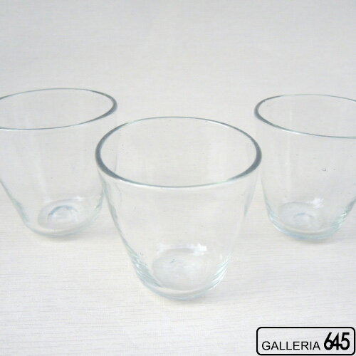 コーングラス（クリア）：吹きガラス工房彩砂（ルリ）：086004