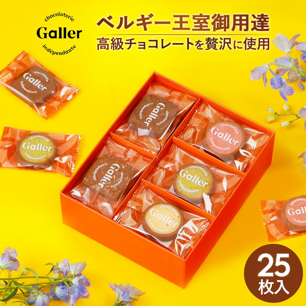 ＼2箱で5％OFF／ ベルギー王室御用達 ガレー チョコ クッキー 5種 詰め合わせ 25枚入 送料無料 2023 敬老の日 スイーツ ギフト プレゼント お菓子 チョコレート 焼き菓子 個包装 小分け 会社 職場 結婚 内祝い 手土産 常温 日持ち 高級 有名 おすすめ ハロウィン 早割