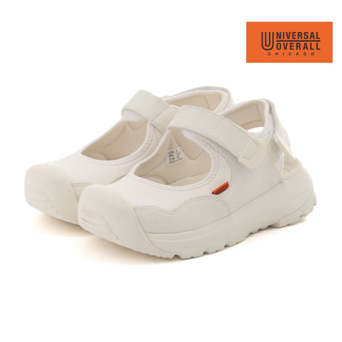 Rakuten - 【20%OFF】 ユニバーサルオーバーオール UNIVERSAL OVERALL レディース メンズ サンダル スニーカーサンダル UO33 UO33176 UO033005 ワークサンダル 疲れにくい 滑りにくい 歩きやすい カジュアル 前被り