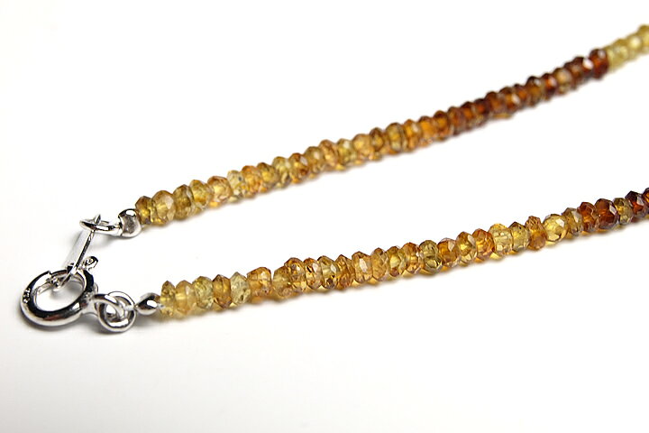 マルチカラーガーネットネックレス(インド加工)
