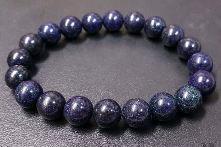 10mmブラックオパールブレスレット 5Aグレード シャイニングタイプ