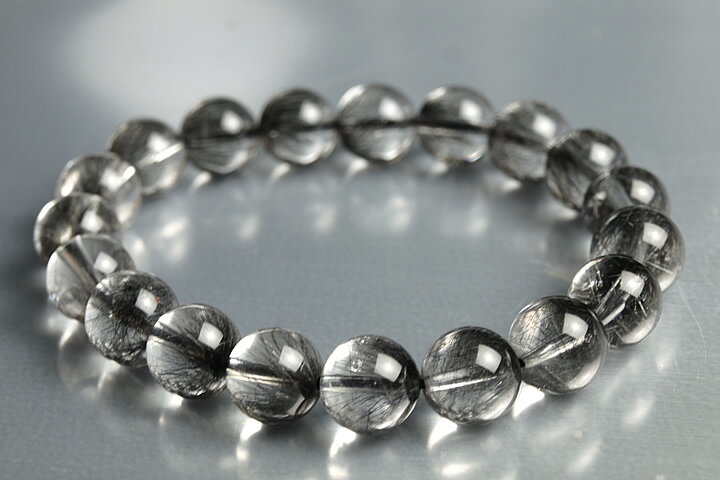 10mmフラワー太陽プラチナルチルブレスレットファイナルグレード++　ブラジル産