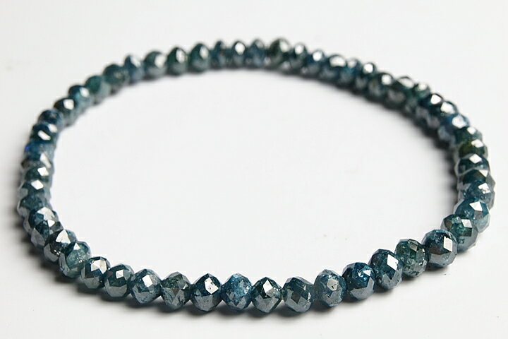 4.5mmブルーダイヤモンドカットブレスレット　31.06ct