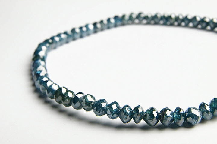 4mmブルーダイヤモンドカットブレスレット　21.98ct