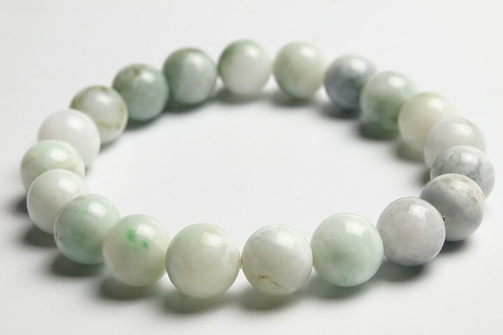 10mm糸魚川翡翠(糸魚川ヒスイ)ブレスレット　プレミアムグレード　原産地証明書付