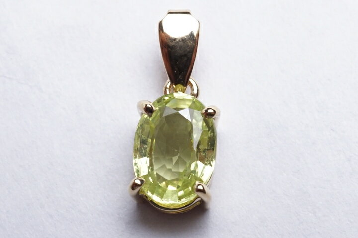 0.76ctクリソベリルペンダントトップ ファイナルグレード++ K18フレーム