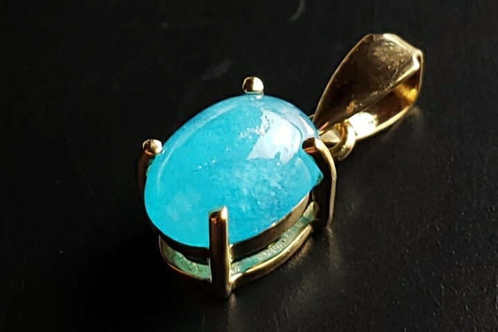 0.930ctヘミモルファイトペンダントトップ18金(エスペランサ)　ファイナルグレード++　ソーティングメモ付き