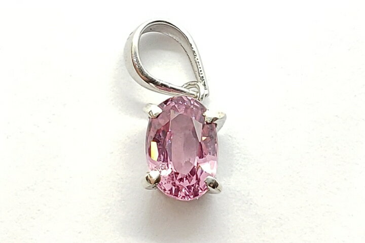 1.08ct天然ピンクスピネルハートペンダントトップ　ファイナルグレード　蛍光タイプ　シルバー925　タンザニア産