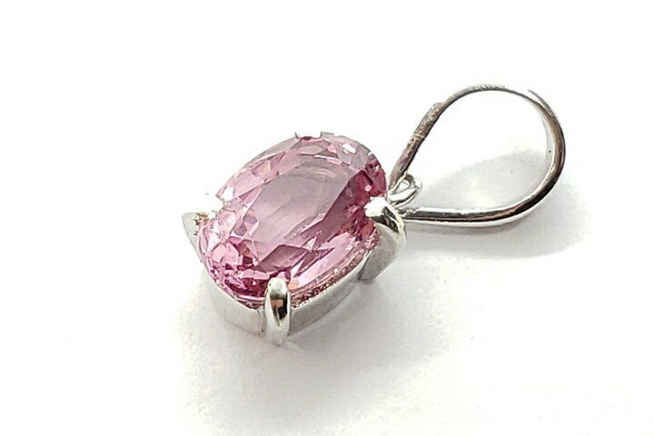 1.08ct天然ピンクスピネルハートペンダントトップ　ファイナルグレード　蛍光タイプ　シルバー925　タンザニア産